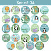 Picture of Baby Monthly Stickers | Zoo Animals Baby Milestone Stickers | Jungle Newborn Boy or Girl Stickers | Month Stickers for Baby Boy | Gender Neutral | Unisex Safari Newborn Monthly Milestones (Set of 24)