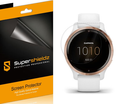 Picture of (3 Pack) Supershieldz Designed for Garmin Venu 2S Screen Protector, (Full Coverage) High Definition Clear Shield (TPU)