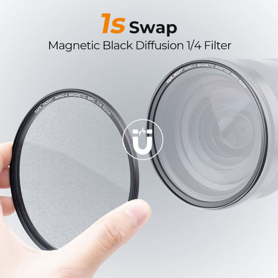 GetUSCart- K&F Concept 77mm Magnetic Black Diffusion 1/4 Mist Cinematic ...