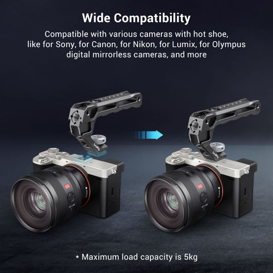GetUSCart- SmallRig Lightweight Cold Shoe Top Handle, Grip for DSLR ...