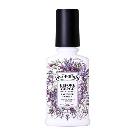 Picture of Poo-Pourri Before-You-Go Toilet Spray, Lavender Vanilla, 4 Fl Oz - Lavender, Vanilla and Citrus
