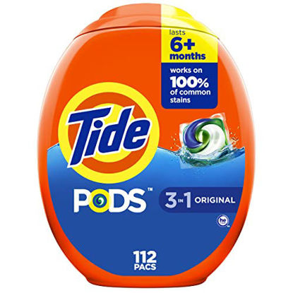 Picture of Tide PODS Laundry Detergent Original Scent, 112 count