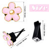 Picture of 6 Pcs Daisy Flower Air Vent Clip Air Conditioning Outlet Clip Car Air Freshener Clip Charm Car Inter Decor Accessories (Red, Pink, Black,3 cm, 3.3 cm)