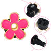 Picture of 6 Pcs Daisy Flower Air Vent Clip Air Conditioning Outlet Clip Car Air Freshener Clip Charm Car Inter Decor Accessories (Red, Pink, Black,3 cm, 3.3 cm)