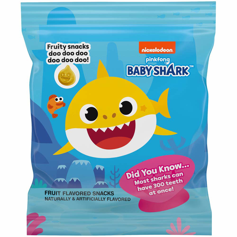 GetUSCart Funables Fruit Snacks, Baby Shark Shaped Fruit Flavored