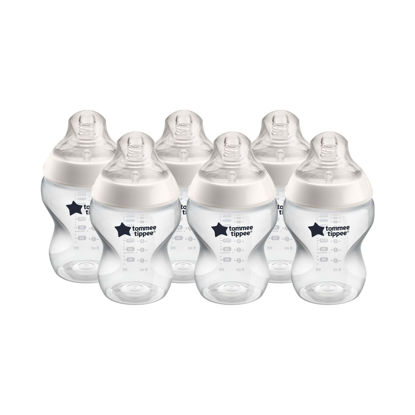 Picture of Tommee Tippee Closer to Nature Baby Bottles | Slow Flow Breast-Like Nipple with Anti-Colic Valve (9oz, 6 Count)