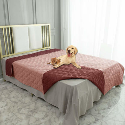 Picture of Ameritex Waterproof Dog Bed Cover Pet Blanket for Furniture Bed Couch Sofa Reversible