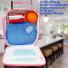 Picture of FlowFly Kids Lunch box Insulated Soft Bag Mini Cooler Back to School Thermal Meal Tote Kit for Girls, Boys, PU Pink