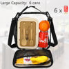 Picture of FlowFly Kids Lunch box Insulated Soft Bag Mini Cooler Back to School Thermal Meal Tote Kit for Girls, Boys, Clear