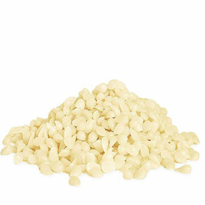 Picture of Howemon White Beeswax Pellets 10 lb 100% Pure and Natural Triple Filtered for Skin, Face, Body and Hair Care DIY Creams, Lotions, Lip Balm and Soap Making Supplies