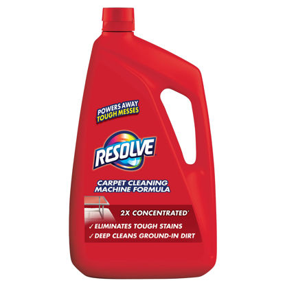 Picture of Resolve Professional Steam Carpet Cleaner Solution Shampoo, 96oz, 2X Concentrate, Safe for Bissell, Hoover & Rug Doctor (Pack of 1)