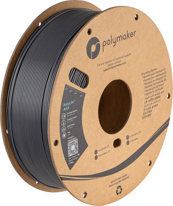 Picture of Polymaker ASA Filament 1.75mm Dark Grey, 1kg ASA 3D Printer Filament, Heat & Weather Resistant - ASA 3D Filament Perfect for Printing Outdoor Functional Parts, Dimensional Accuracy +/- 0.03mm