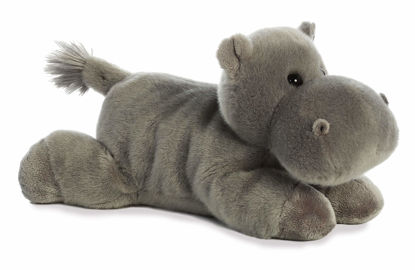 Picture of Aurora® Adorable Flopsie™ Howie Hippo™ Stuffed Animal - Playful Ease - Timeless Companions - Gray 12 Inches