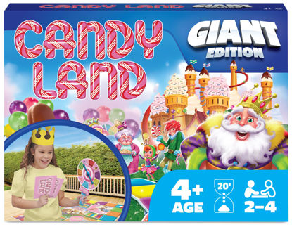Picture of Giant Candy Land Classic Retro Party Board Game Indoor/Outdoor with Big Oversized Gameboard Summer Toy for Preschoolers, Kids, & Families Ages 4 and up