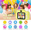 Picture of Agoigo Kids Waterproof Camera Toys for 3-12 Year Old Boys Girls Christmas Birthday Gifts HD Children's Digital Action Camera Child Underwater Sports Camera 2Inch Screen with 32GB Card (Yellow)