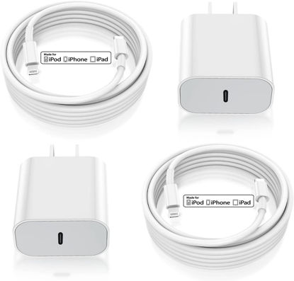 Picture of iPhone 14 13 12 11 Charger 10 Ft,20W Apple Charger with Long USB C to Lightning Cable 10ft (MFi Certified),Type C Fast Wall Plug Apple Chargers for iPhone 14/14 Plus/13/12/12 Mini/12 Pro/12 Pro Max/11