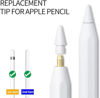 Picture of Replacement Tips Compatible with Apple Pencil 2 Gen iPad Pro Pencil - iPencil Nib for iPad Pencil 1 st/Pencil 2 Gen White 2 Pack