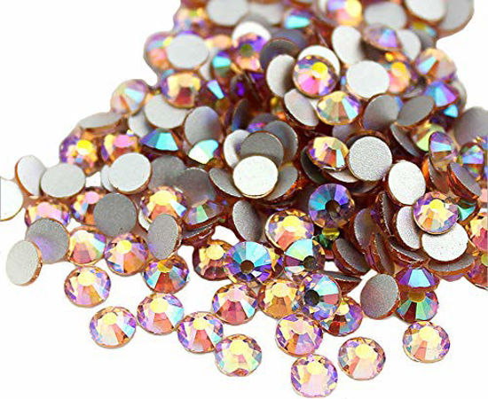  Jollin 2880pcs Glue Fix Crystal Flatback Rhinestones