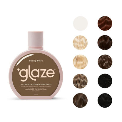 Picture of Glaze Super Color Conditioning Gloss 6.4fl.oz (2-3 Hair Treatments) Award Winning Hair Gloss Treatment & Semi-Permanent Hair Dye. No mix, no mess hair mask colorant - guaranteed results in 10 minutes