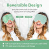 Picture of NEWGO Cooling Gel Eye Mask Reusable Cold Eye Mask for Puffy Eyes, Eye Ice Pack with Soft Plush Backing for Dark Circles, Migraine, Stress Relief - Green