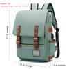 Picture of UGRACE Vintage Laptop Backpack with USB Charging Port, Elegant Water Resistant Travelling Backpack Casual Daypacks College Shoulder Bag for Men Women, Fits up to 15.6Inch Laptop in Green