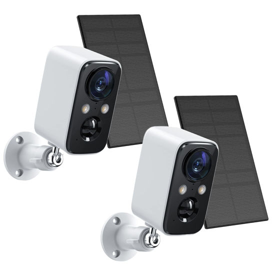 GetUSCart FOAOOD Security Cameras Wireless Outdoor with Solar Panel