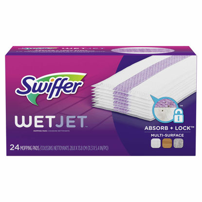 Picture of Swiffer WetJet Hardwood Floor Cleaner Spray Mop Pad Refill, Multi Surface, 24 Count