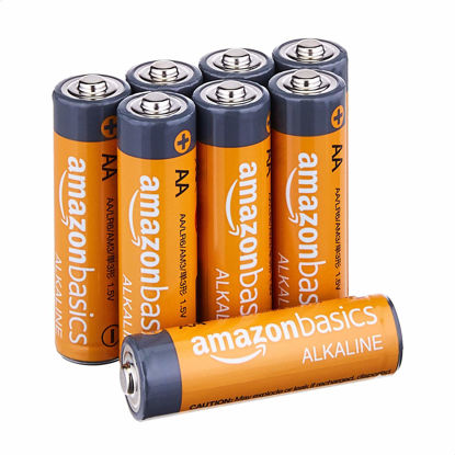 Picture of Amazon Basics AA Alkaline Batteries, 1.5 Volt, Long Lasting Power - Pack of 8