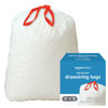 Picture of Amazon Basics Tall Kitchen Drawstring Trash Bags, 13 Gallon, Unscented, 120 Count (Previously Solimo)