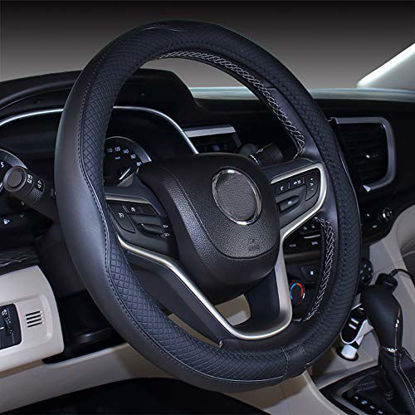 Picture of Mayco Bell Microfiber Leather Small Steering Wheel Cover (14" - 14.25",Black )