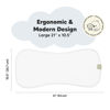 Picture of 5-Pack Organic Burp Cloths for Baby Boys and Girls - Ultra Absorbent Burping Cloth, Burp Clothes, Newborn Towel - Milk Spit Up Rags - Burpy Cloth Bib for Unisex, Boy, Girl - Burp Cloths (Soft White)