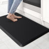 Picture of KitchenClouds Kitchen Mat Cushioned Anti Fatigue Rug 17.3"x28" Waterproof, Non Slip, Standing and Comfort Desk/Floor Mats for House Sink Office (Black)