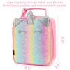Picture of FlowFly Kids Lunch box Insulated Soft Bag Mini Cooler Back to School Thermal Meal Tote Kit for Girls, Boys, Smile