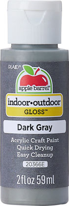 Picture of Apple Barrel Gloss Acrylic Paint in Assorted Colors (2-Ounce), 20366 Dark Grey