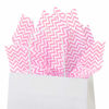 Picture of Flexicore Packaging Light Pink Chevron Print Gift Wrap Tissue Paper Size: 15 Inch X 20 Inch | Count: 50 Sheets | Color: Light Pink Chevron