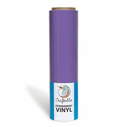 Picture of Craftables Lavender Vinyl Roll - Permanent, Glossy & Waterproof | 12" x 50' | for Crafts, Cricut, Silhouette, Expressions, Cameo, Decal, Signs, Stickers…
