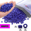 Picture of 1000Pcs Pony Beads Bracelet 9mm Bronze Blue Plastic Barrel Pony Beads for Necklace,Hair Beads for Braids for Girls,Key Chain,Jewelry Making (Royal Blue)