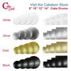 Picture of Cakebon Cake Drums Round 12 Inches - (White, 1-Pack) - Sturdy 1/2 Inch Thick - Fully Wrapped Edges