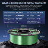 Picture of 3D Printer Silk Filament, SUNLU Shiny Silk PLA Filament 1.75mm, Smooth Silky Surface, Great Easy to Print for 3D Printers, Dimensional Accuracy +/- 0.02mm, Silk Bronze 1KG