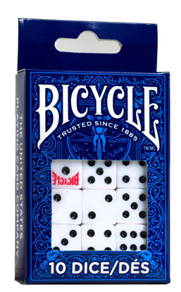 Picture of Bicycle Dice, 10 Count (Six Sided, 16 mm)