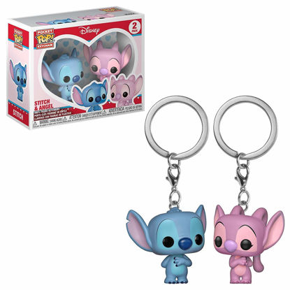 Picture of Funko Pocket POP! Keychain 2-Pack: Lilo & Stitch: Stitch & Angel - Lilo and Stitch Novelty Keyring - Collectible Mini Figure - Stocking Filler - Gift Idea - Official Merchandise - Movies Fans