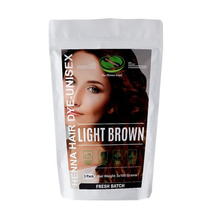 Picture of 3 Pack Light Brown Henna Hair & Beard Dye/Color - The Henna Guys