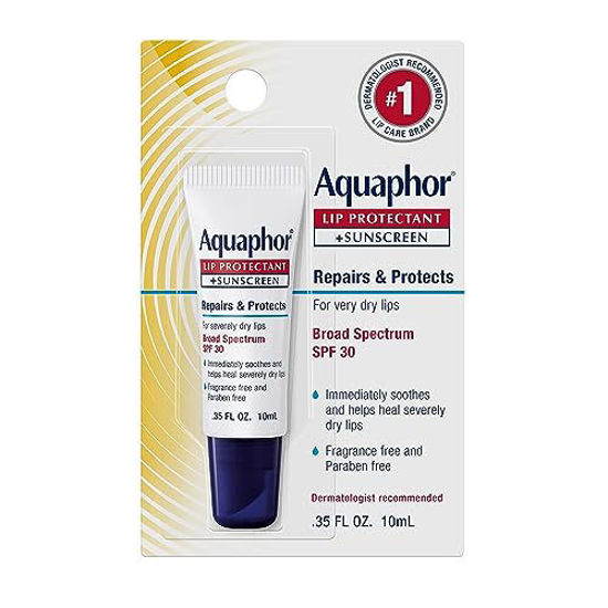 Picture of Aquaphor Lip Repair Lip Balm with Sunscreen, Lip Protectant, Lip Balm SPF 30, 0.35 Oz Tube