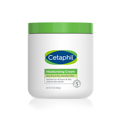 Picture of Cetaphil Body Moisturizer, Hydrating Moisturizing Cream for Dry to Very Dry, Sensitive Skin, NEW 20 oz, Fragrance Free, Non-Comedogenic, Non-Greasy