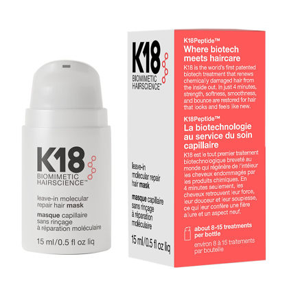 Picture of K18 Biomimetic Hairscience Mini Leave-In Molecular Repair Hair Mask 0.5 oz/ 15 mL