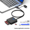 Picture of Memory Card Reader, BENFEI 4in1 USB USB-C to SD Micro SD MS CF Card Reader Adapter