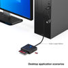 Picture of Memory Card Reader, BENFEI 4in1 USB USB-C to SD Micro SD MS CF Card Reader Adapter