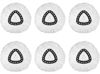 Picture of 6 Pack Mop Replacement Heads for Spin Mop, Microfiber Spin Mop Refills, Easy Cleaning Mop Head Replacement