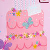 Picture of SUNCOLOR 16" Extra Large Gift Bag with Tissue Paper for Girls (Happy Birthday Cake)