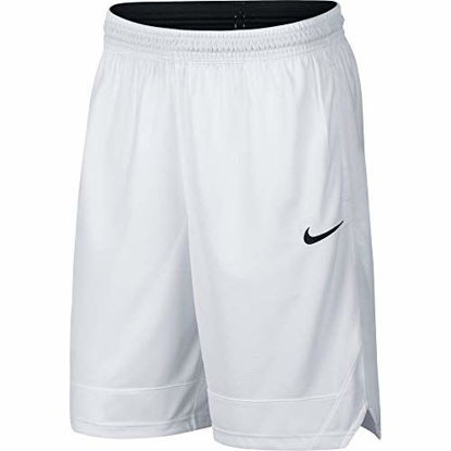 Picture of Nike Dri-FIT Icon, Men's Basketball Shorts, Athletic Shorts with Side Pockets, White/White/Black, M